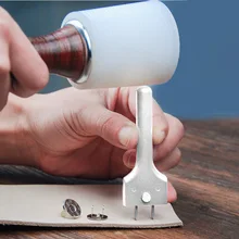Магнитная пряжка монтажный инструмент Кожа DIY ремесло Регулируемая прочная вилка удар QJS магазин
