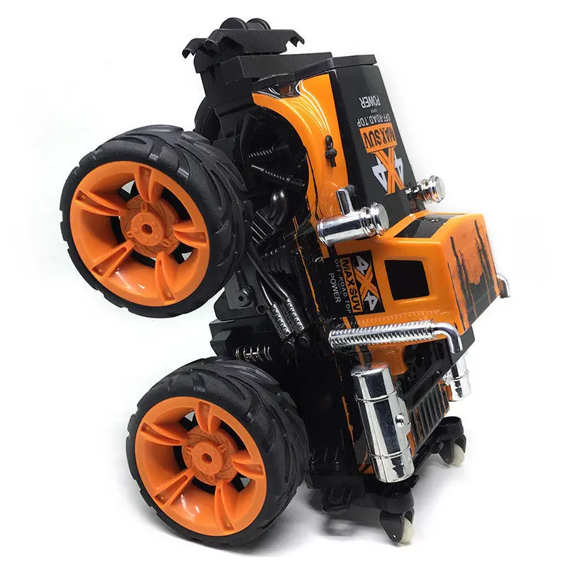 Rc Car 4wd Racing RC Stunt Car 360 degree Inverted Rotation 15km/h High Speed RTF Remote Control Car Toys