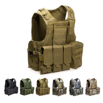 

Amphibious Tactical Hunting Molle Vest Men Airsoft Paintball Sport Protection Body Armor USMC Military Vest