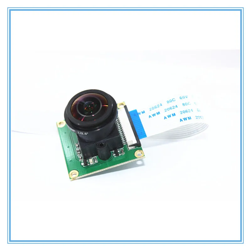 Raspberry Pi Модуль камеры OV5647 5MP 175 градусов широкоугольный объектив рыбий глаз 3/2