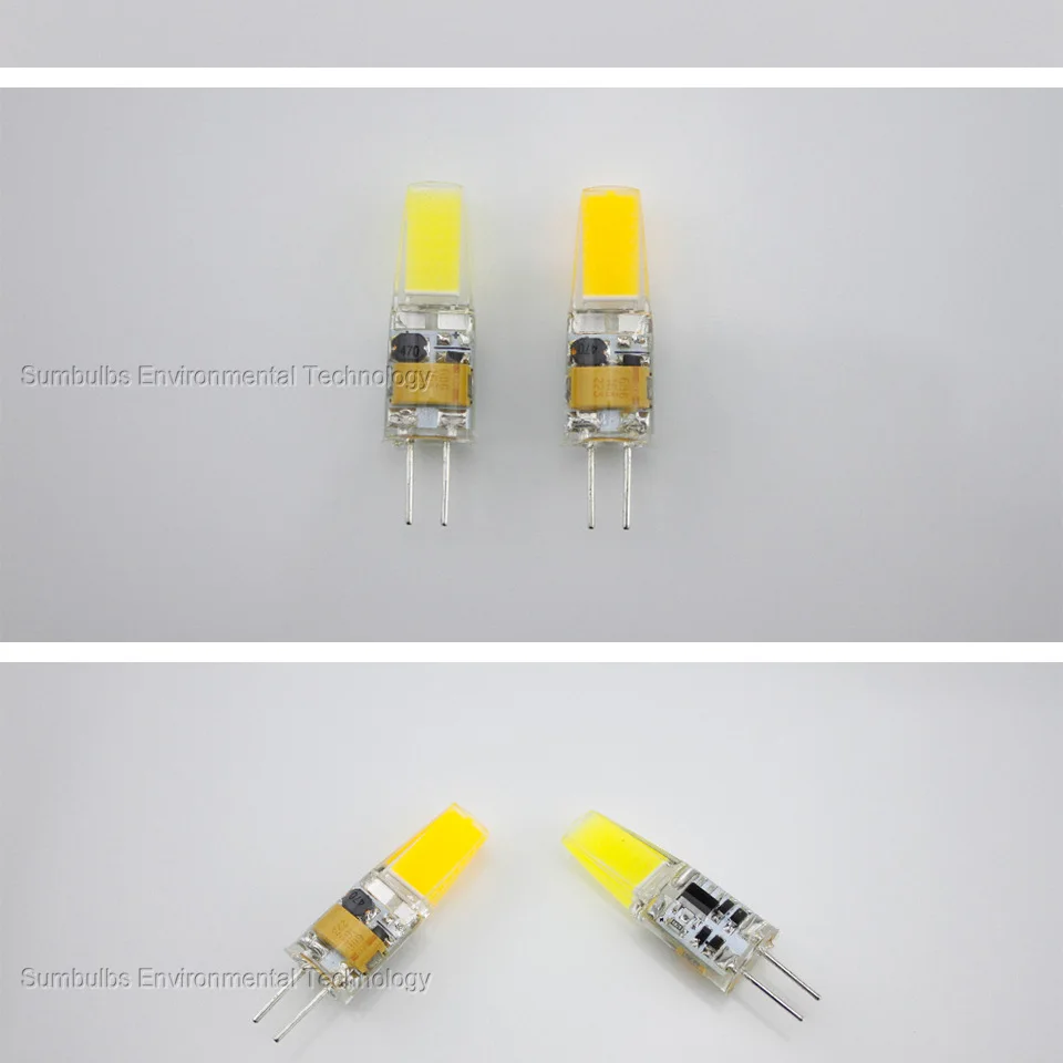 6W G4 LED Lamp DC 12V AC 220V Ultra Bright COB LED Bulb G4 Lights Replace Halogen Chandelier Lamps Warm Cold White (2)