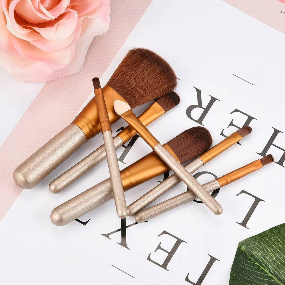Pinceau maquillage модные роскошные 7 шт. женские косметические Профессиональные кисти