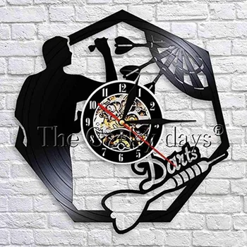 

Creative Vinyl Wall Clock Modern Design Barber Hair Beauty for Barber Shop Clocks Classic CD Record Wall Watch Home Decor Silent