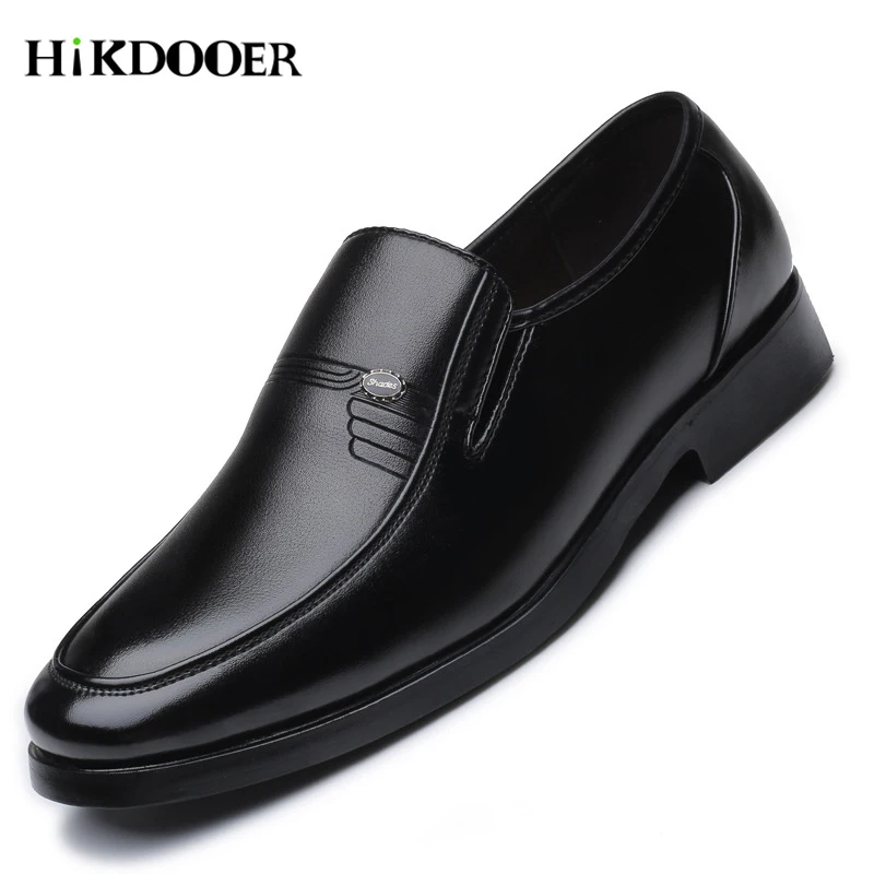 Luxury Brand Men Leather Formal Business Shoes Male Office Work Flat Shoes Oxford Breathable Party Wedding Anniversary Shoes black brown men dress shoes genuine calf leather oxford shoes for men wedding business brogue comfortable mens formal shoes male