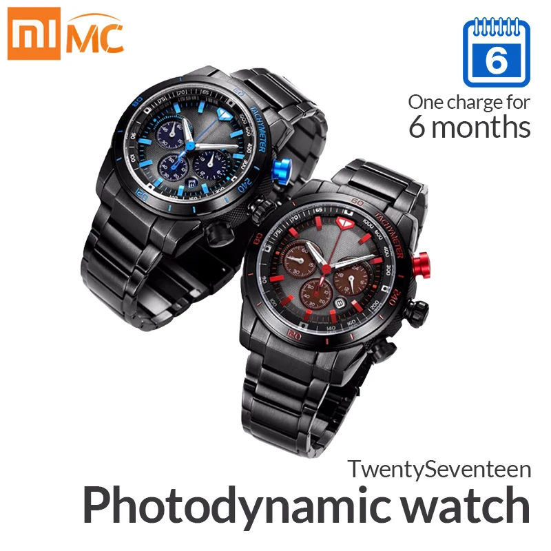 Xiaomi TwentySeventeen фотодинамические часы умные с сапфировой поверхностью и японским