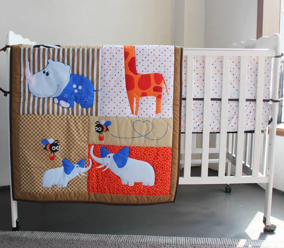 3 piece crib bedding set boy