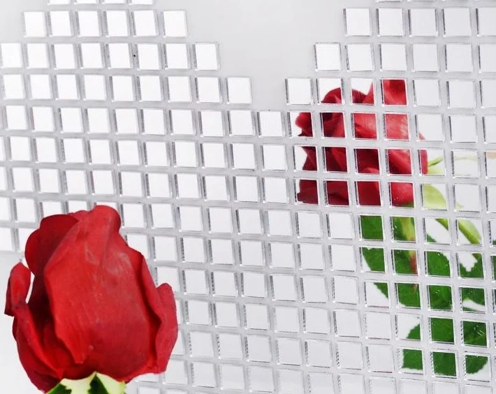 

100pcs 3x3cm mosaic square wall mirror sticker , mirror wall suqare sticker , DIY square mirror sticker