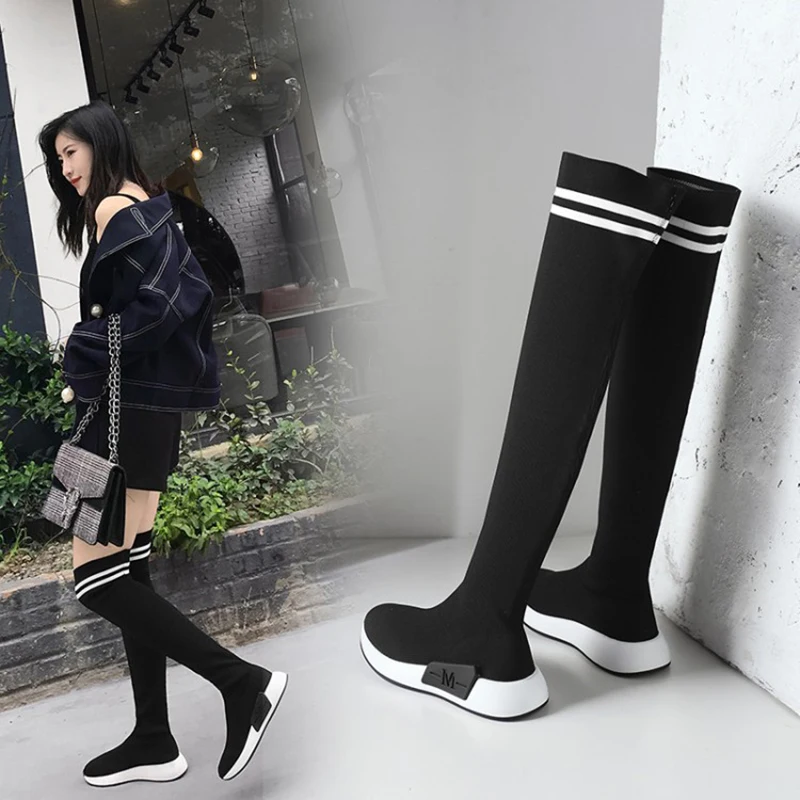 

New Long Boots, Women's Boots with Round Head Spring, Winter, Fall, Spring, Autumn