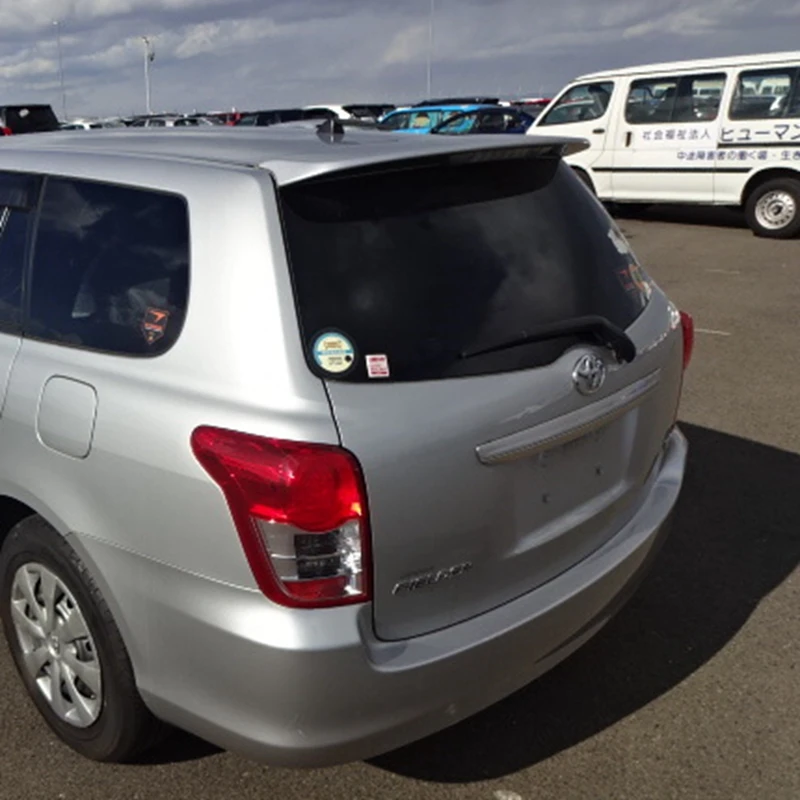Для toyota fielder спойлер 2010 2012 со светом Высокое качество ABS Материал заднее крыло