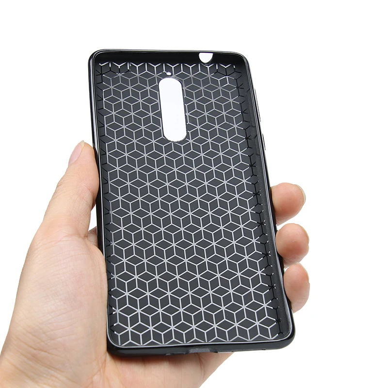 carbon fiber silicone case nokia 8 (8)