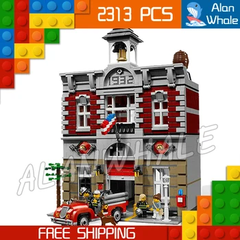 2313pcs Creator Expert Fire Brigade Station Construct 15004 Figure Modular Building Blocks Toys Toys Compatible with Lago 2313pcs Creator Expert Fire Brigade Station Construct 15004 Figure Modular Building Blocks Toys Toys Compatible with Lago
