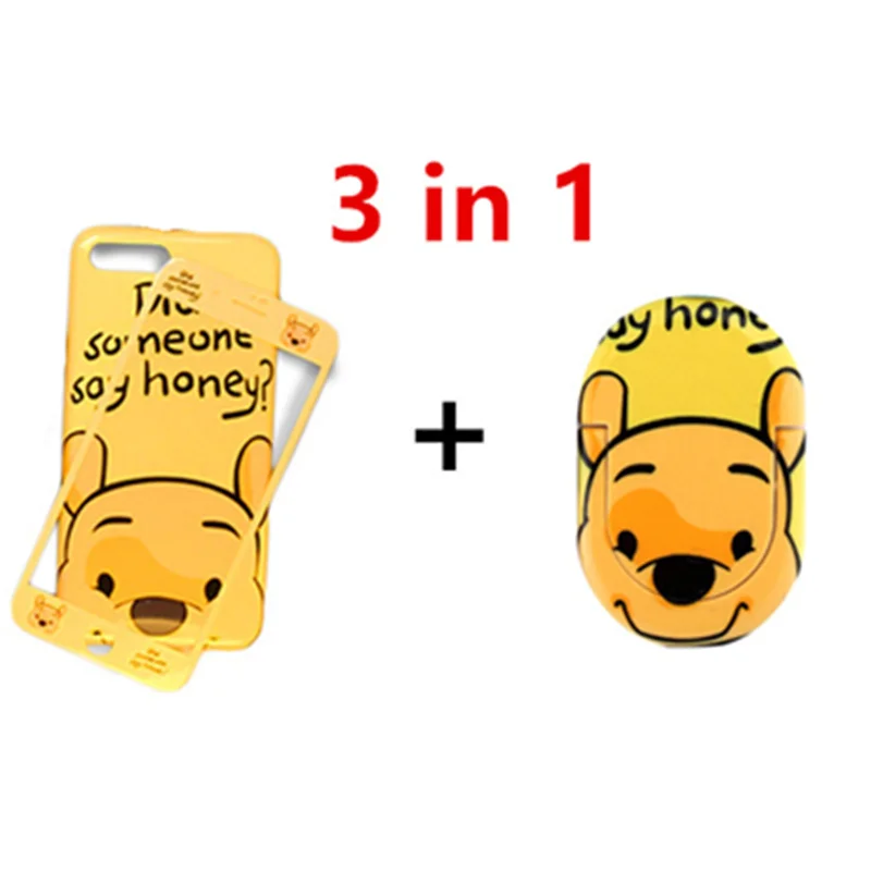 

Cartoon Cute Fundas Phone Case with Holder Glass Protect for IPhone XS Max XR X 8 7 6 6s Plus Cover Coque Telephone Hoesjes Etui