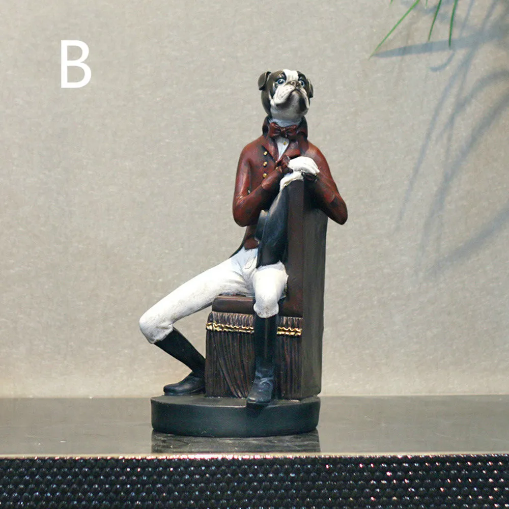 1 قطع خزانة الأمريكية زخرفة الكلب الزينة الإبداعية النبيذ التقليدية أثاث غرفة المعيشة المنزل. LU612216