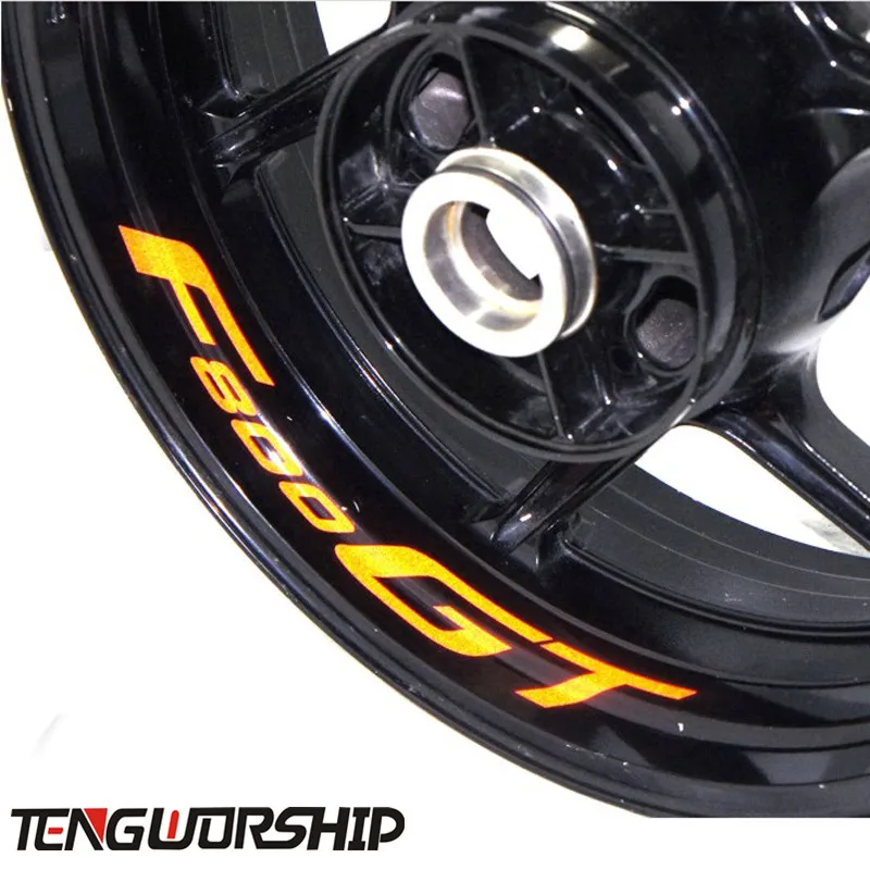 

Teng Worship 8 X CUSTOM INNER RIM DECALS WHEEL Reflective STICKERS STRIPES for BMW F800GT F800 GT F 800 GT