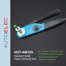 HDT-48-00 Deutsch Solid Barrel Universal Hand crimping tool for AF-8 DMC Machined Contacts Amphenol Deutsch connector terminal