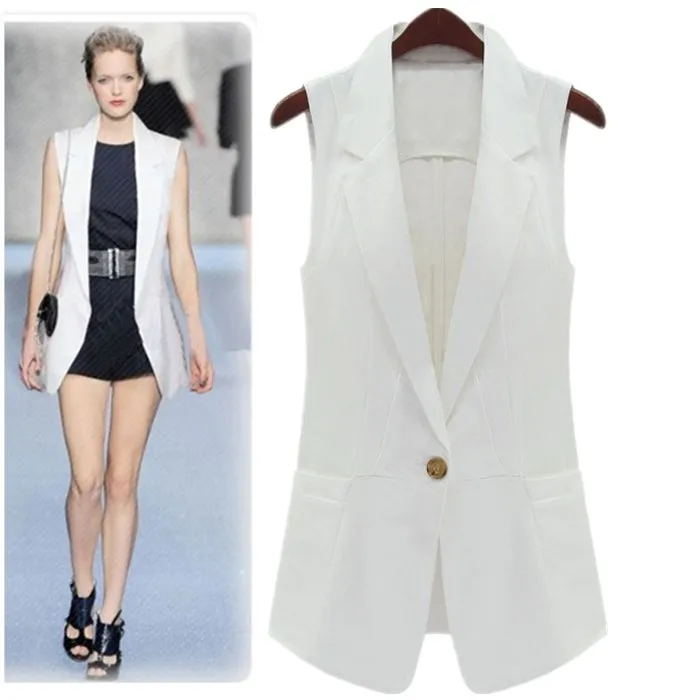 Veste costume sans manche femme Outlet