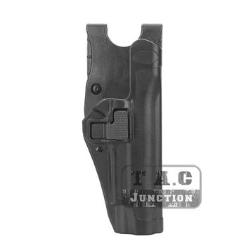 

Tactical Serpa Level 2 Auto Lock Duty Right Hand Pistol Gun Holster w/ Jacket Slot Duty Belt Loop for Colt 1911 M1911
