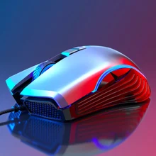 7 цветов дышащая световая проводная мышь интернет кафе фотоэлектрическая Usb офисная мышь геймер беззвучная для ПК компьютер ноутбук домашний офис