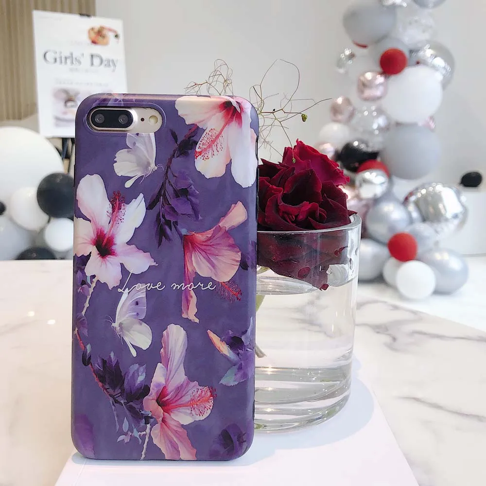 Luxury Patterned I8 Phone Case for iPhone 8 7 iPhone8 6 6S Plus Cases IMD Soft TPU Cover X XS MAX XR Thin |