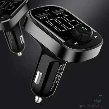 

NEW Wireless In-Car Bluetooth FM Transmitter Dual USB Car Charger AUX Input TF Card Transmisor Tarjeta de Dropshipping 3.4
