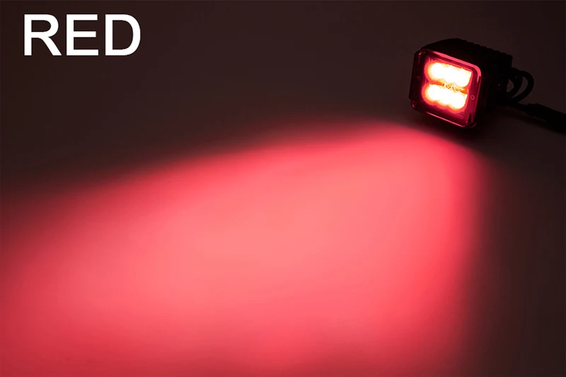 12w led work light 18w led work light square led driving light led pod light spot flood led working offroad off road white amber blue green pods 12v 24v atv 4x4 4wd 3inch truck fog light vehicles car auto motorcycl (10)