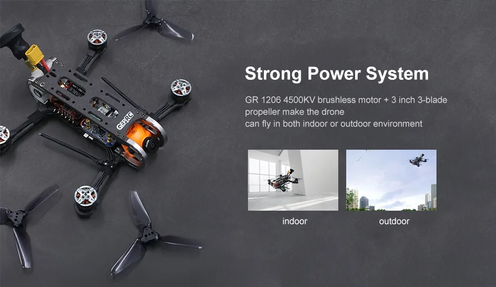 GEPRC GEP - CX Cygnet 145mm 3 inch RC FPV Racing RC Drone Stable F4 20A 48CH RunCam Split Mini 2 1080P HD Camera UAV- Black BNF ( with FRSKY XM+ Receiver)