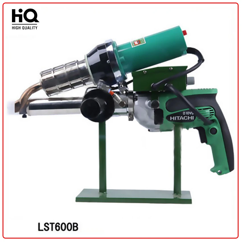 

220V Hot Melt Plastic Welding Machine LST600B (with anti-hood) Welding Extrusion Hot Air Gun Handwheel Extruder for Tank, Tube