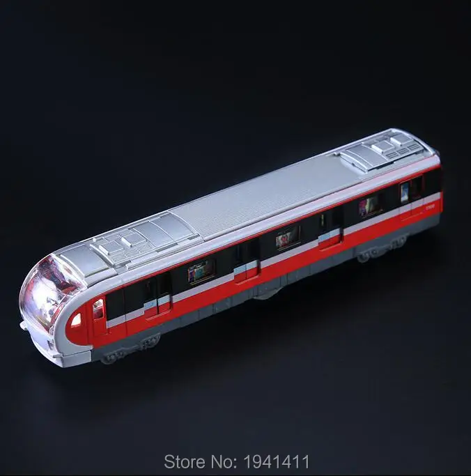 Metro игрушечный автомобиль высокоскоростной рельсовый локомотив сплав автомобиль гармония трек звук и светильник Модель метро игрушечный автомобиль