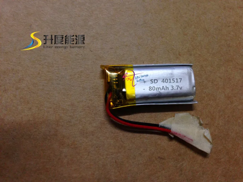 401417 smallest 3.7v battery 80mah li polymer li-polymer batteries | Электроника