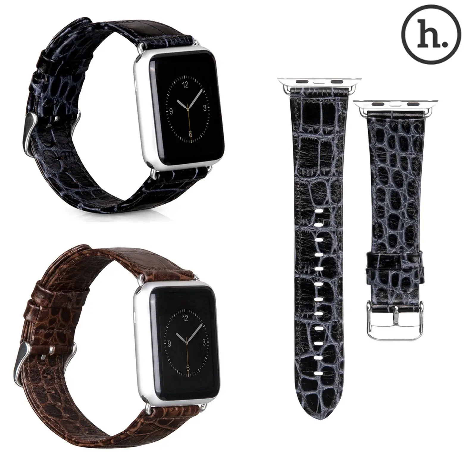 Authentic hoco Replacement Leather Watch Band Strap for Apple Watch 38mm