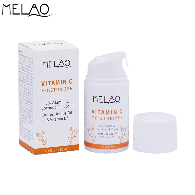 

MELAO 5% Vitamin C Face Moisturizer Cream Whitening Jojoba Oil & Vitamin B5 Deep Moisturizing Skin Whitening Face Cream 50g