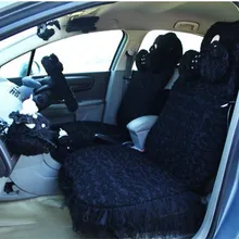 MeimeiBear Cute Mei Bear универсальный чехол для автомобильного сиденья бархатная кружевная подушка для автомобильного сиденья украшение интерьера 8 шт-черный