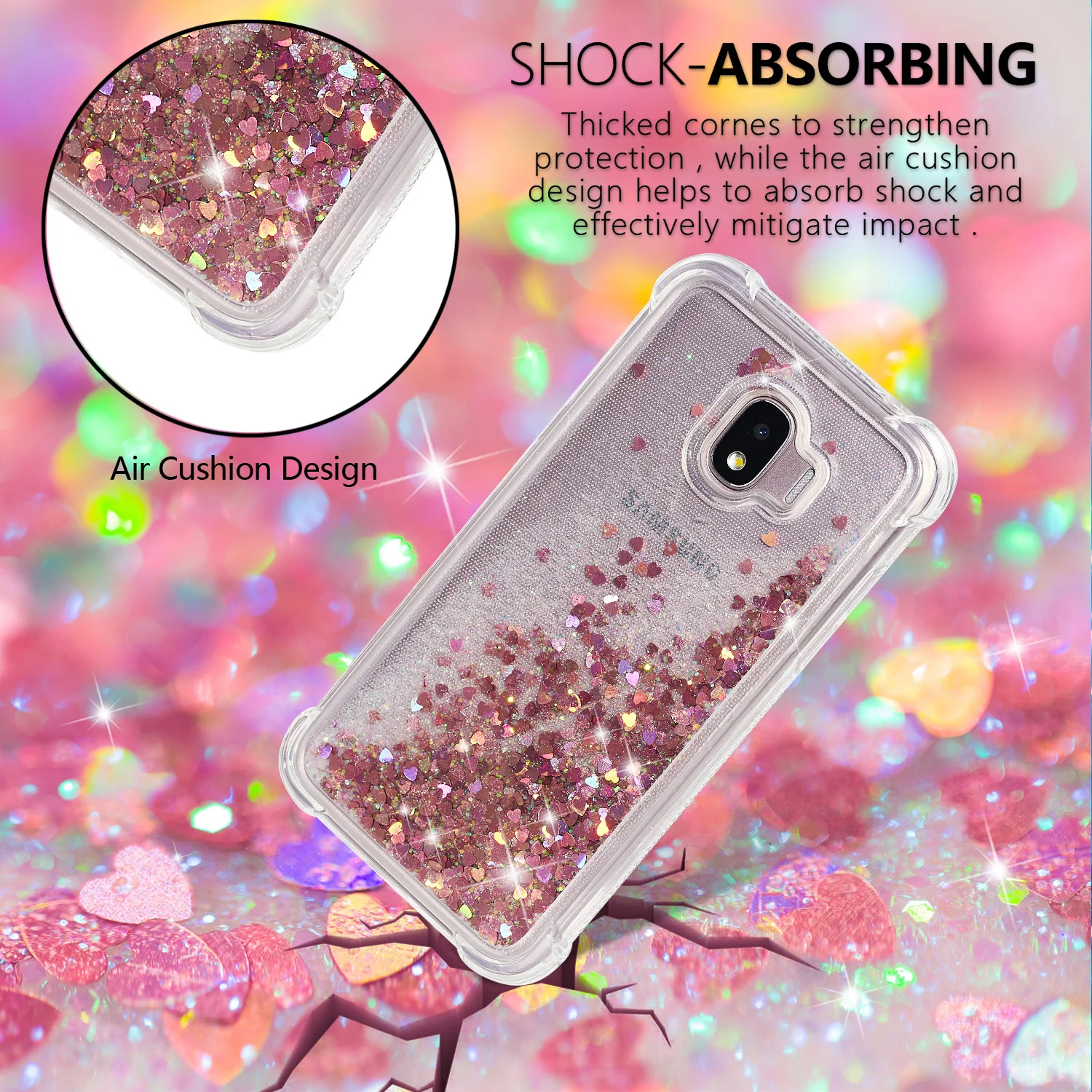 Чехол с украшениями для samsung Galaxy J2 J 2 PRO J250 SM-J250F/DS Dynamic Liquid Quicksand, чехол для телефона SM J250F/DS J250N Funda