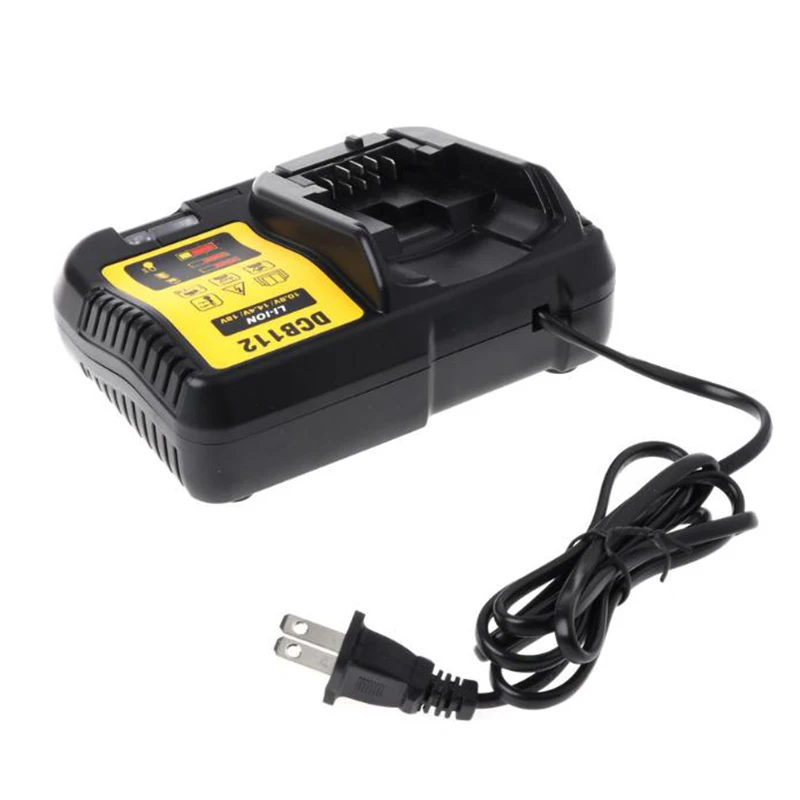 Dcb112 Li-Ion Батарея Зарядное устройство для Dewalt 10,8 V 12V 14,4 V 18V Dcb101 Dcb200 Dcb140 Dcb105 Dcb200 черный