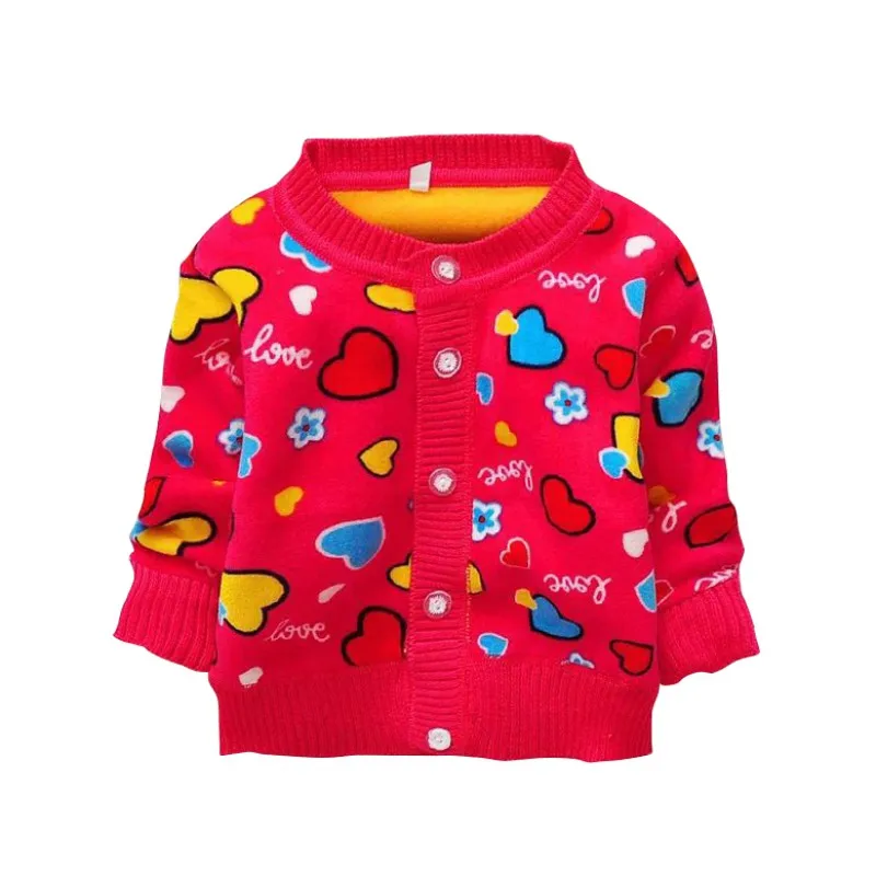 Зимние теплые пальто для маленьких мальчиков детская мультяшная машина свитера с рисунком самолета утепленная верхняя одежда с круглым вырезом и пуговицами для малышей