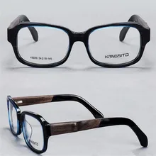 Фирменный дизайн унисекс Мода полный обод ацетат деревянная дужка очков линза для рецептов очки Анти-усталость очки для чтения