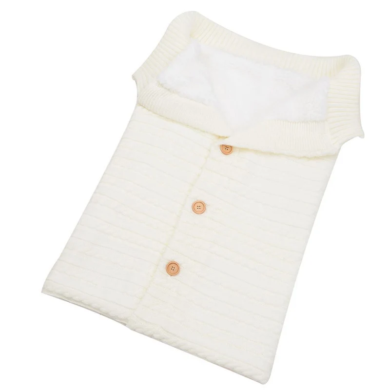 Carrinho de Bebê Bolsa de Dormir e Carrinho de Criança Dormirsacks para Footmuff Luvas Recém-nascidos Tricô Outono Inverno Quente Swaddle Wrap Slaapzak 34 High Quality Mamãe e Bebê