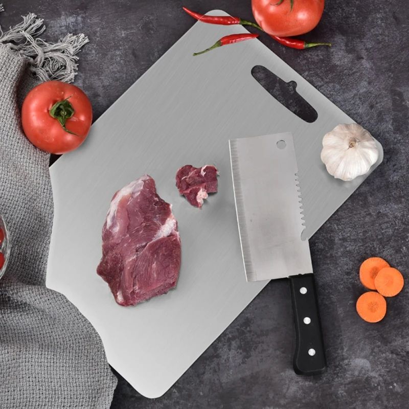 Нержавеющая сталь Разделочные Блоки разделочные доски для кухни Антибактериальная без запаха разделочная доска для пищевых Фруктов Овощей