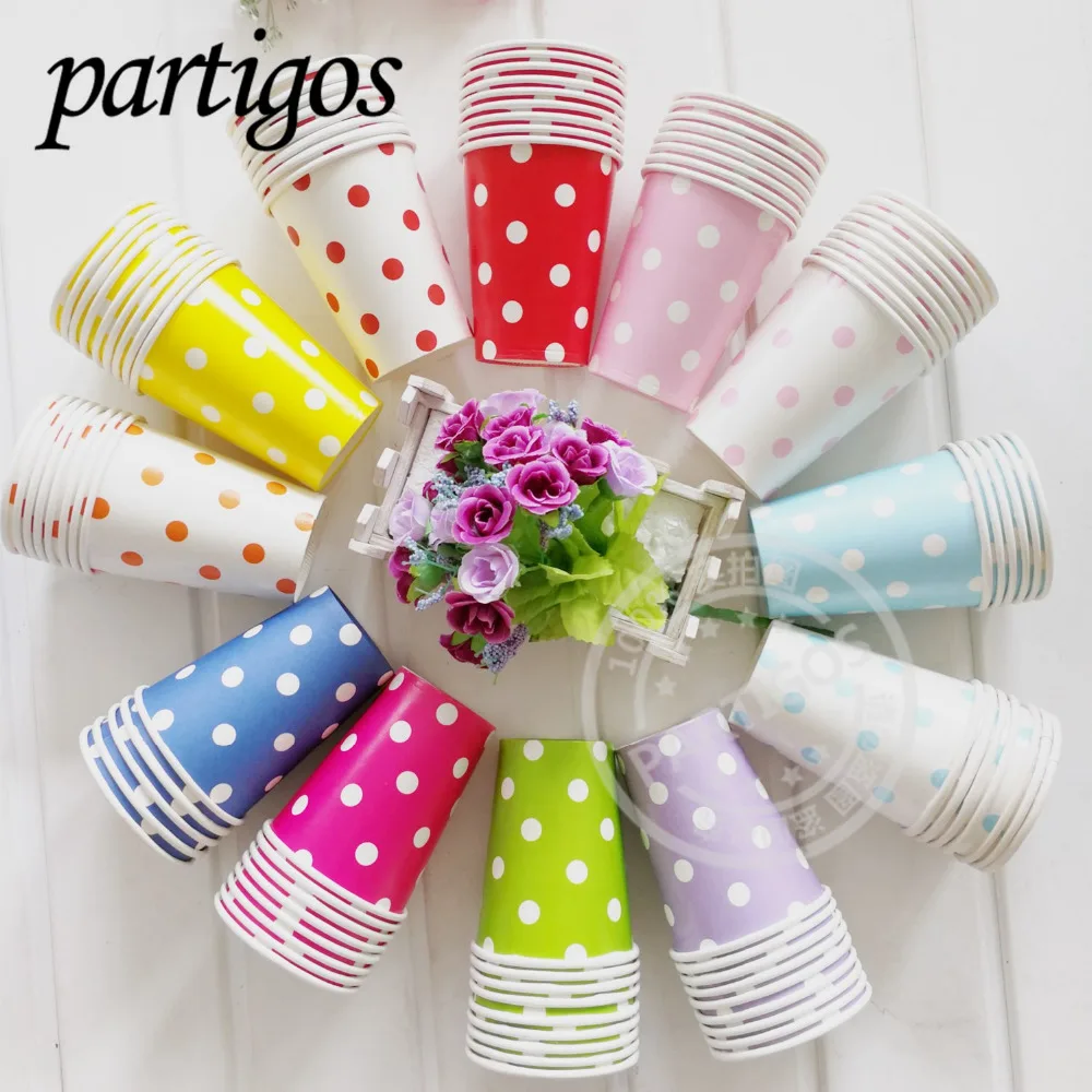 

10pcs/lot Gold Silver pink green Party Paper Cups Valentine's Day Decoration Sweet Party Wedding Supplies Drinking Paper Cups