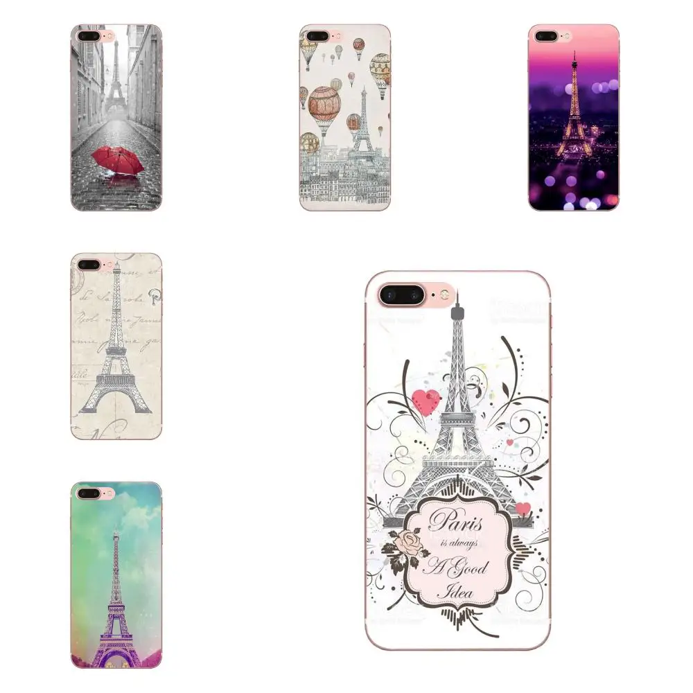 

Romantic Love Paris Eiffel Tower Soft TPU Shell For Galaxy A3 A5 A7 On5 On7 2015 2016 2017 Grand Alpha G850 Core2 Prime S2 I9082