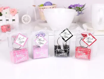 

Free Shipping Cheap home party Favors wedding gifts diamond ring shape keychain Key accessories1000 pcs/lot