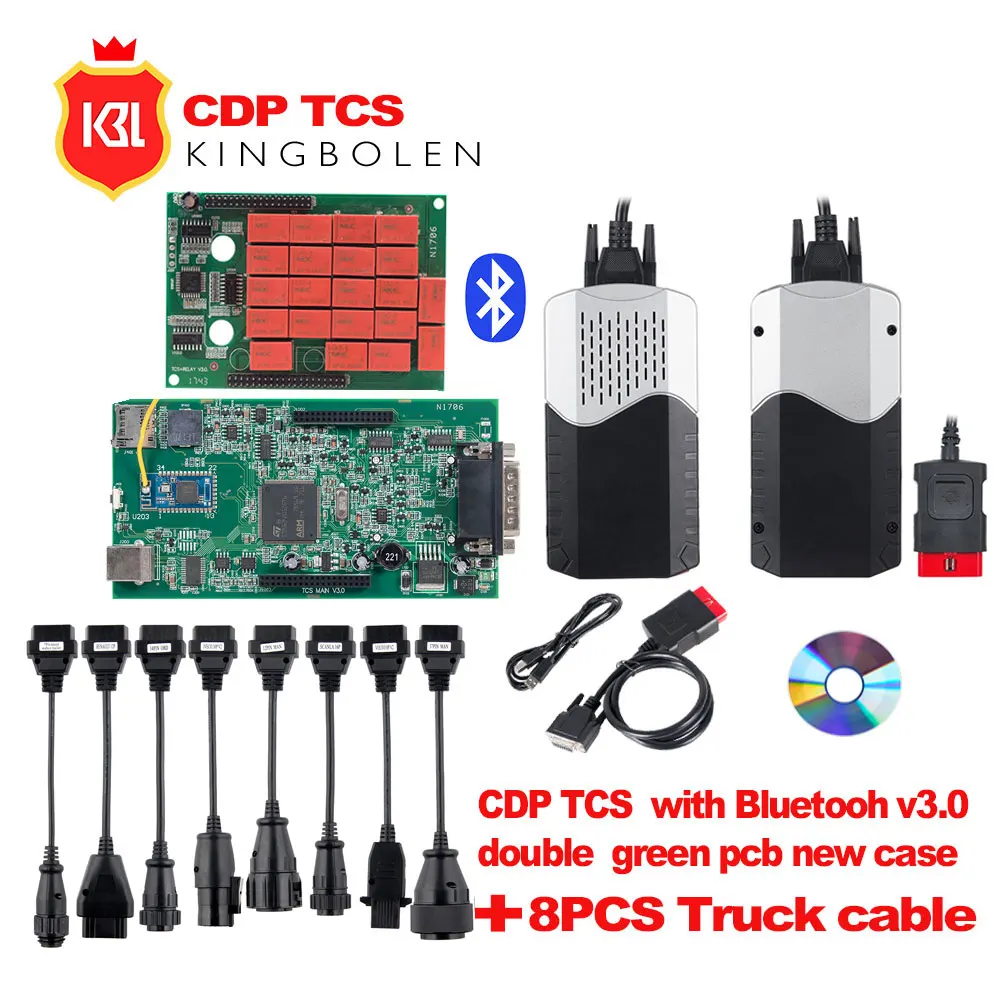 

CDP TCS CDP Pro Bluetooth 2015.R3 keygen/2016.00 activate V3.0 NEC 9241A OBD2 Scanner Car Truck Diagnostic Tool as Multidiag