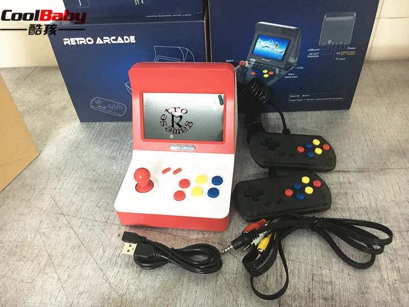 Coolbaby RS-07 4 3 дюйма цветной экран высокой четкости мини ручной аркадный двойной