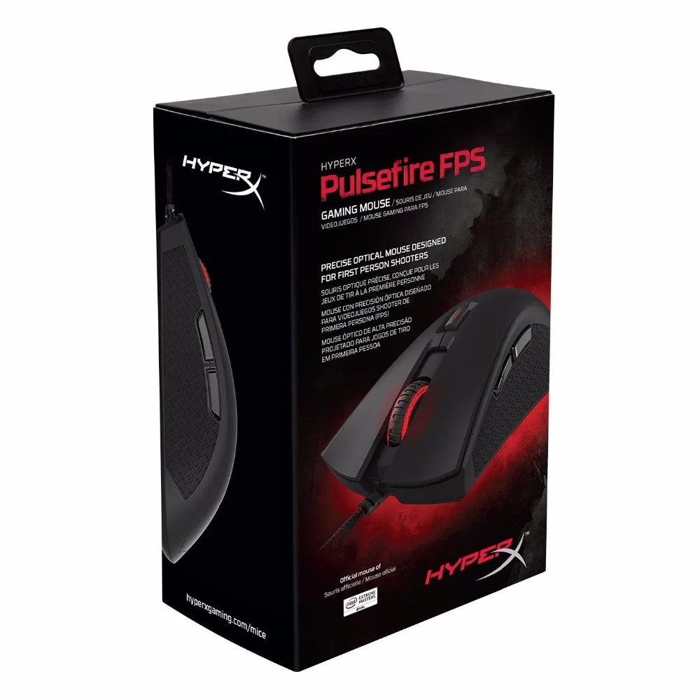 Kingston Gaming Maus HyperX Pulsefire FPS Mouse Gamer 400 800 1600 3200 DPI Ergonomic Professional gaming-mouse for PC Gamer (6)