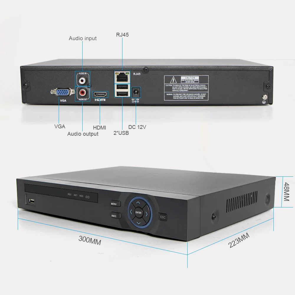 H.265 32Ch NVR 1080P или 25Ch 5MP 8CH 8MP ONVIF сетевой рекордер поддержка для безопасности ip камеры