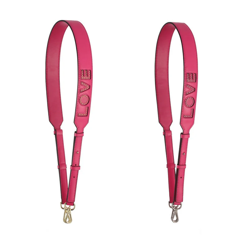 WDPOLO New Genuine Leather Women Bags Strap Width Letter Design Ladies Shoulder Bags Strap Adjust Gold Buckle Bag Belts C575