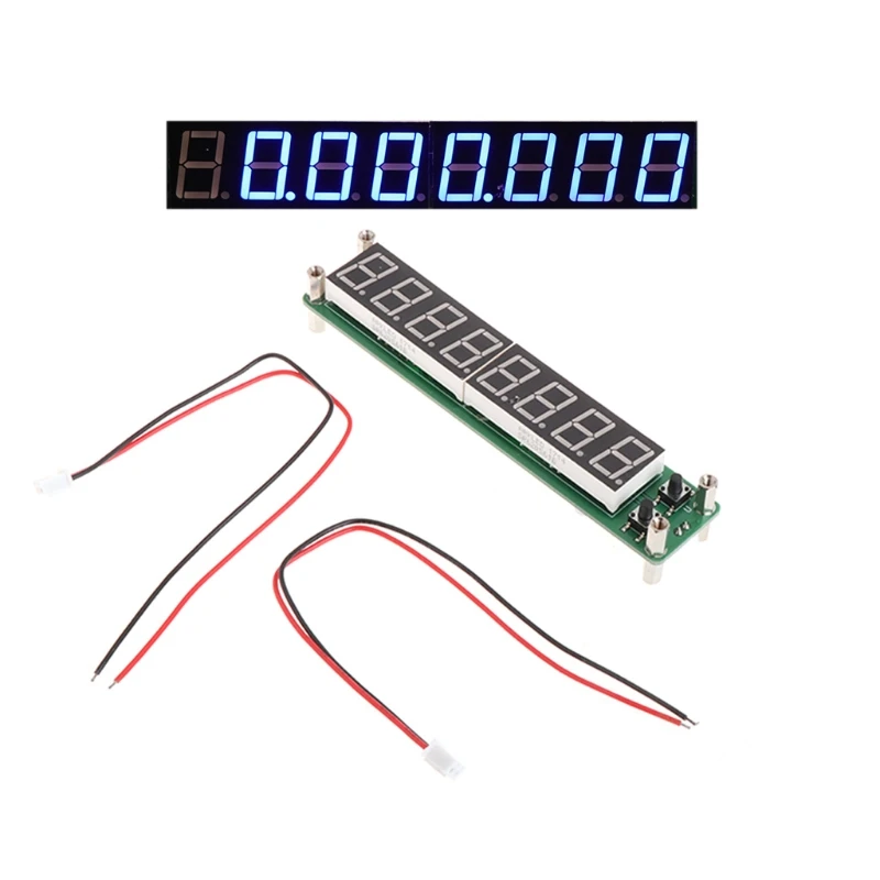0,1-60 мГц 20 мГц-2,4 ГГц RF 8-значный светодиодный Сингал счетчик частоты частотомер Тестер DC Вход 9 В ~ 15 В синий/красный