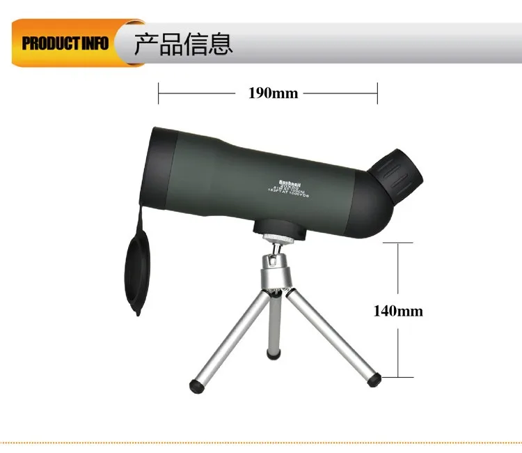 Высокое качество 20x50 зум HD Монокуляр Открытый телескоп с портативным штативом ночная версия Зрительная труба