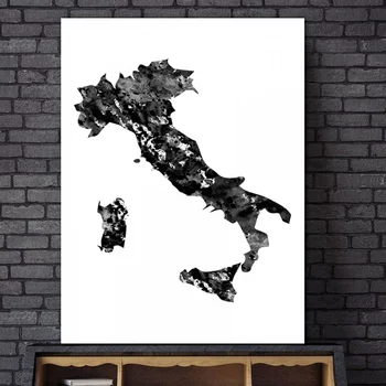 

Italy map Art Canvas Prints Wall Pictures Modern Paintings