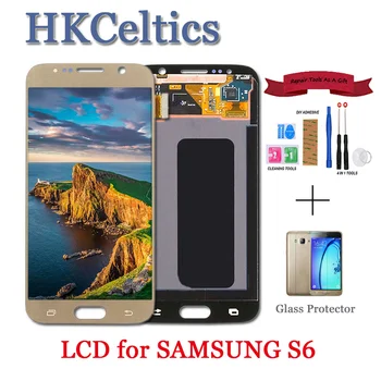 

ORIGINAL OLED Display with Touch Panel for SAMSUNG Galaxy S6 G920 G920F Touch Screen Digitizer Replacement LCD Black White Gold